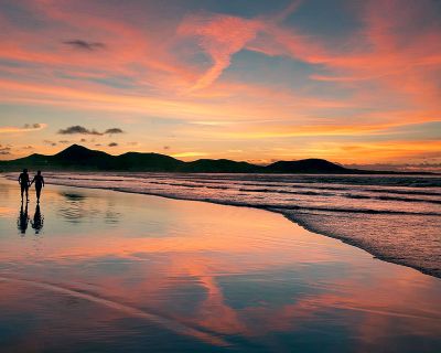 Puesta de sol. El mejor momento para un beso