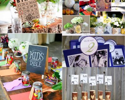 Ideas originales para numerar mesas de boda