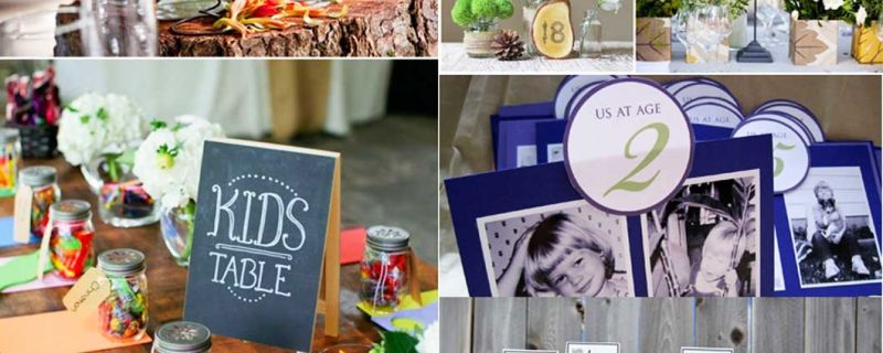 Ideas originales para numerar mesas de boda