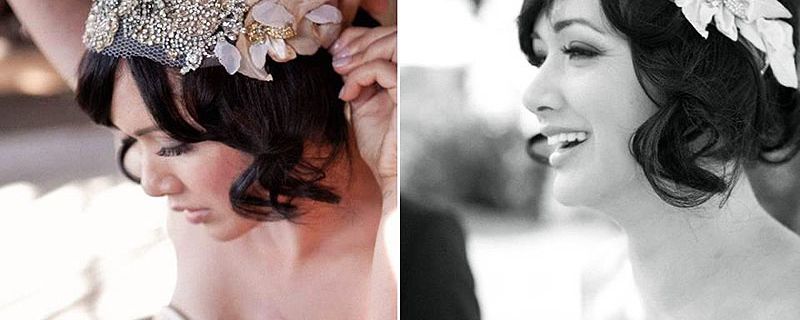 Peinados de novia para pelo corto